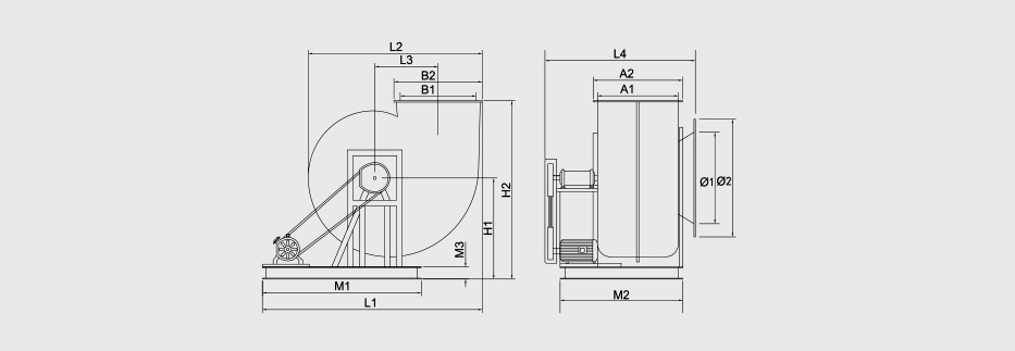 方口（kǒu）玻璃鋼風機